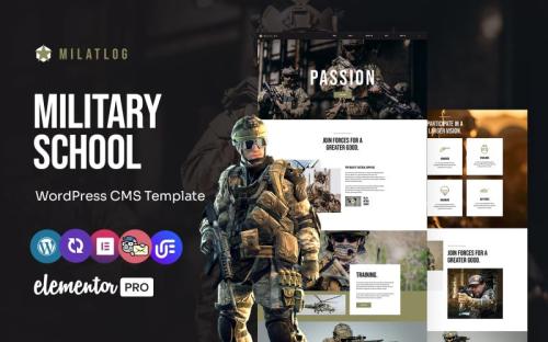 Milatlog - Military School Multipurpose WordPress Elementor Theme theme free