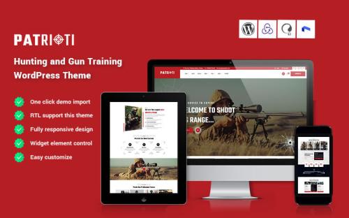 Patrioti - Hunting and Gun Training WordPress Theme theme free